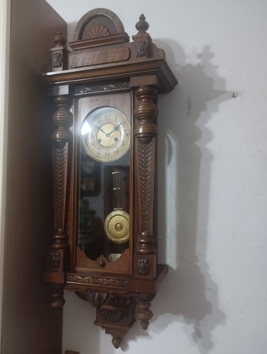 Ceas pendula de perete Junghans 1917 cu pendul