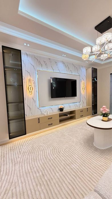 5 кв. Чиланзар.  3в4 kомн.  Евро квартира 80m2