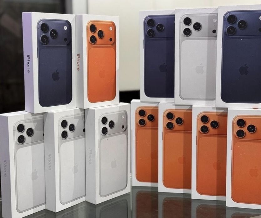 iPhone 17 Pro Max 1TB SIM silver orange blue