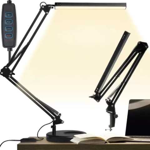 Регулируема USB LED настолна лампа Izoxis, 3 цвята и 10 нива на яркост