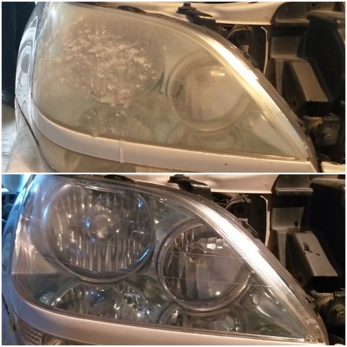 Полировка фар. Химическая