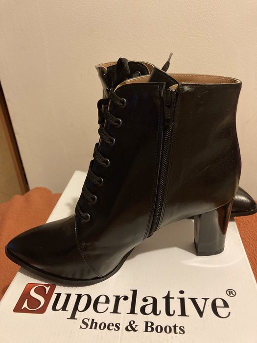 Botine dama piele Superlative