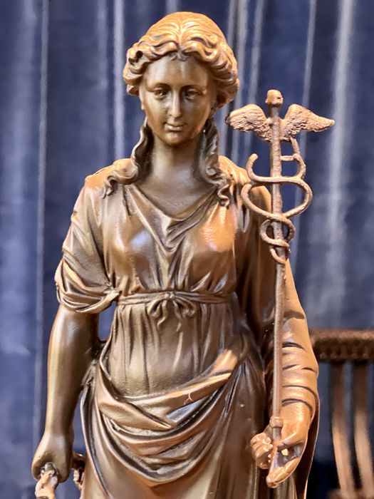 Statuetă decorativă din Bronz - Zeița Athena