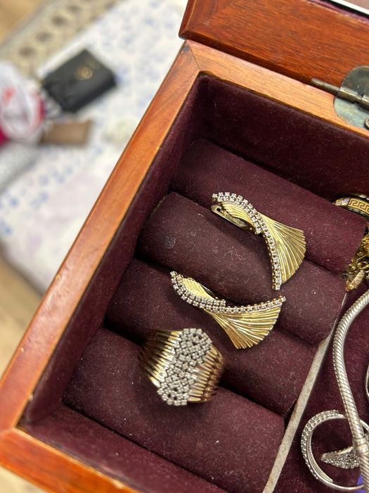 Серьги 6,5 гр Кольцо 5,15 гр