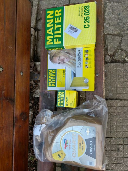 Mazda 6 Комплект Обслужване - Mann Филтри + Quartz Масло