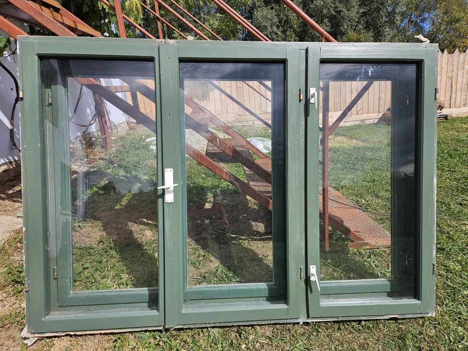 Ferestre tradiționale duble din lemn 175 x 120 cm