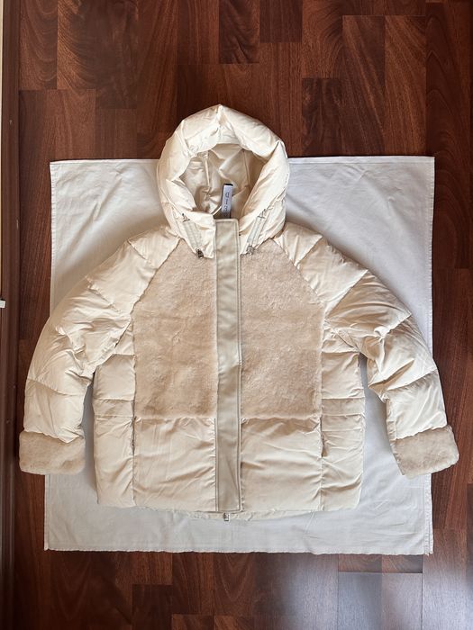 Geaca-jacheta dama,puf-blana naturala,Diego M,marime 40 si 44