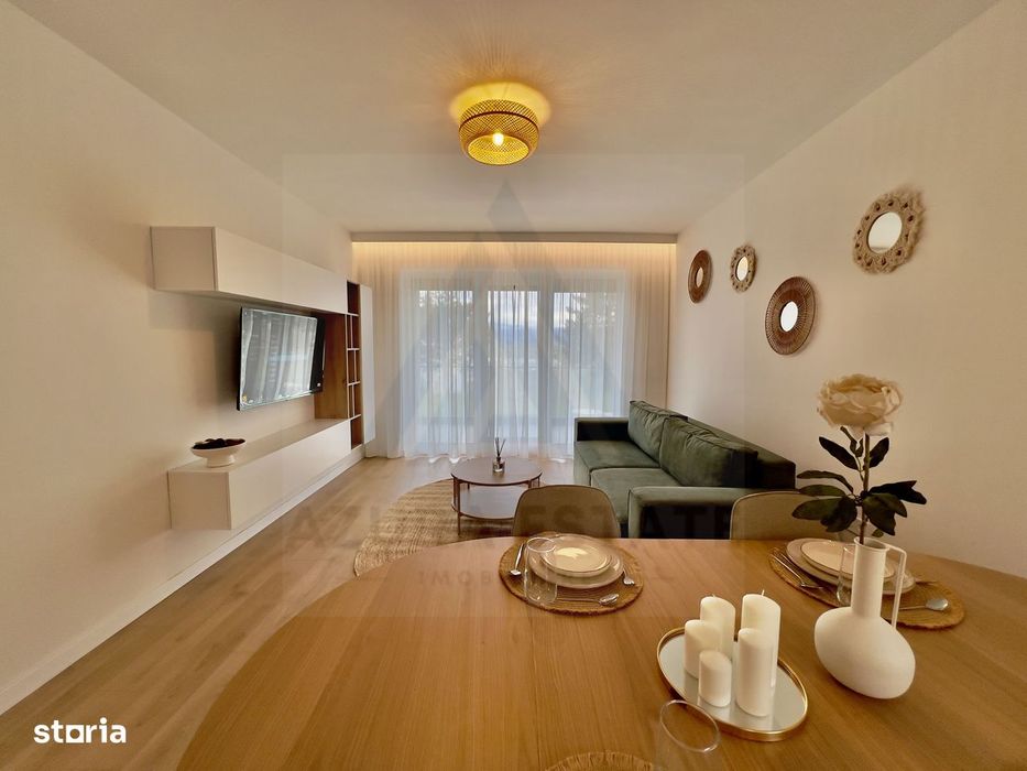 Apartament modern 2 camere utilat premium etaj 1 in cartier DaVinci