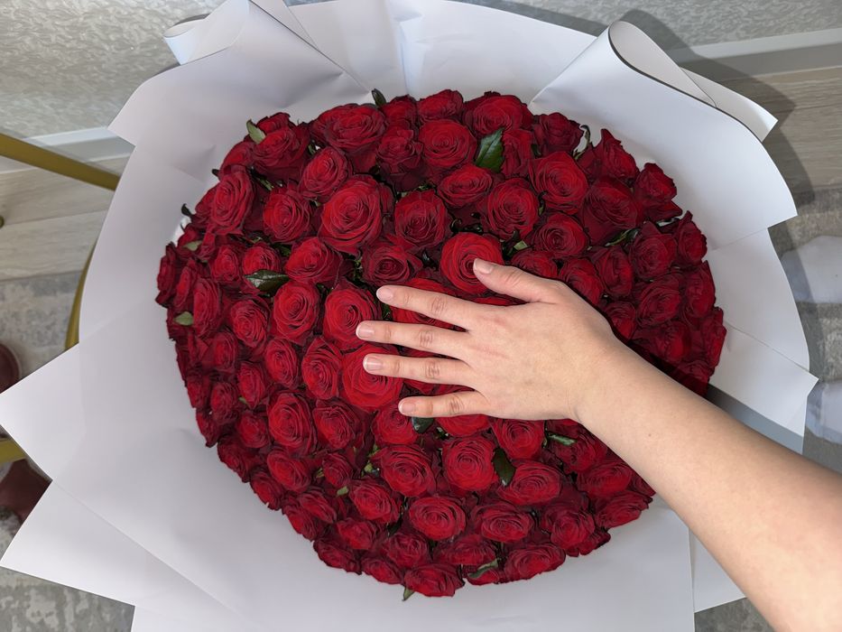 Букет 101 красные розы