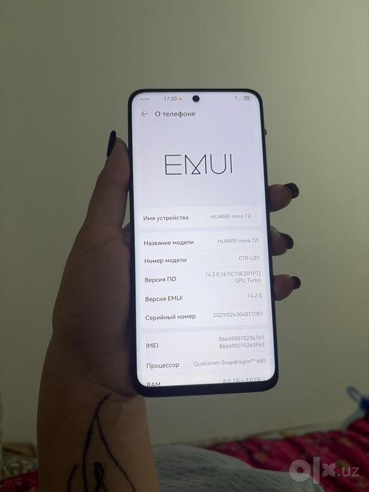 Huawei nova 12 i.   ishlatilgan zo’r telefon