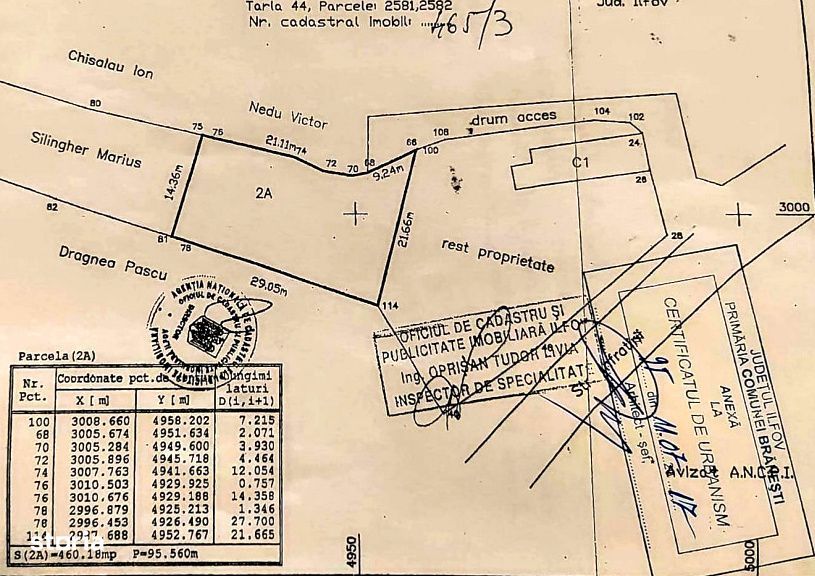 Teren intravilan construibil – 460 mp | Branesti (zona Lac Branesti