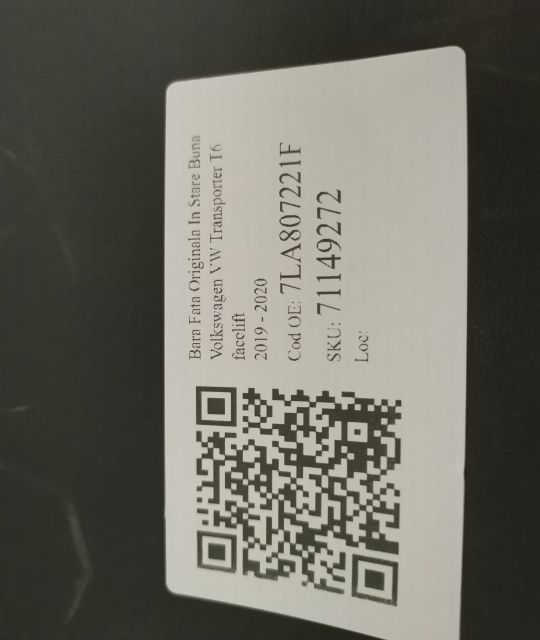 Предна броня Оригинална В добро състояние Фолксваген ВВ / Volkswagen V