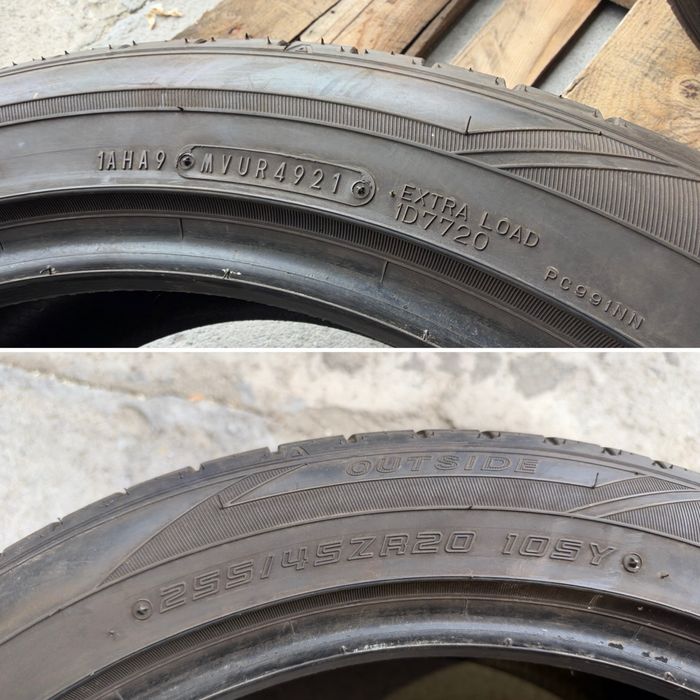 4бр. Летни Спорт-Пакет Гуми С Борд 255/45ZR/20 и *MO* 285/40ZR/20 -FALKEN + DUNLOP- DOT:4921+1322- 5.8мм+6.6мм