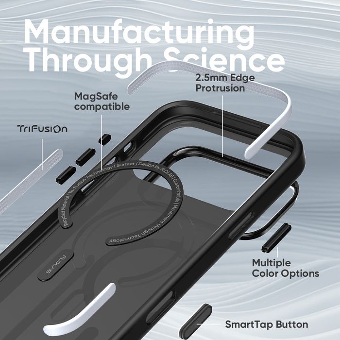 Husa Flolab Premium iphone 17 pro negru mat noua la cutie