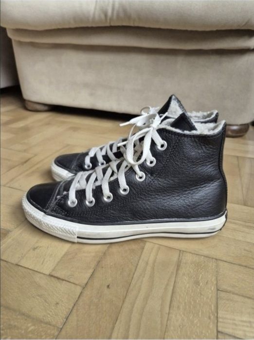 Adidași Converse Chuck Taylor Hi Leather Black - 37 (24 cm)
