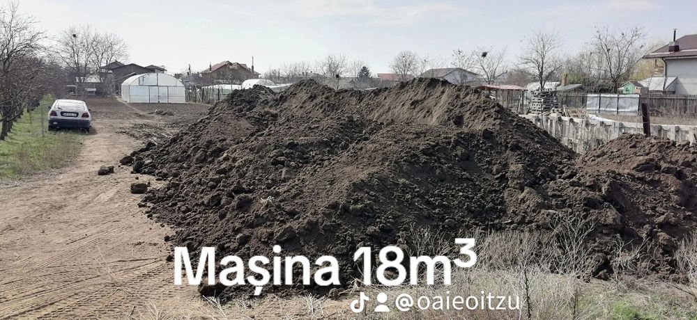 Pământ vegetal negru de calitate ,pământ gradina, solare, gazon chisai