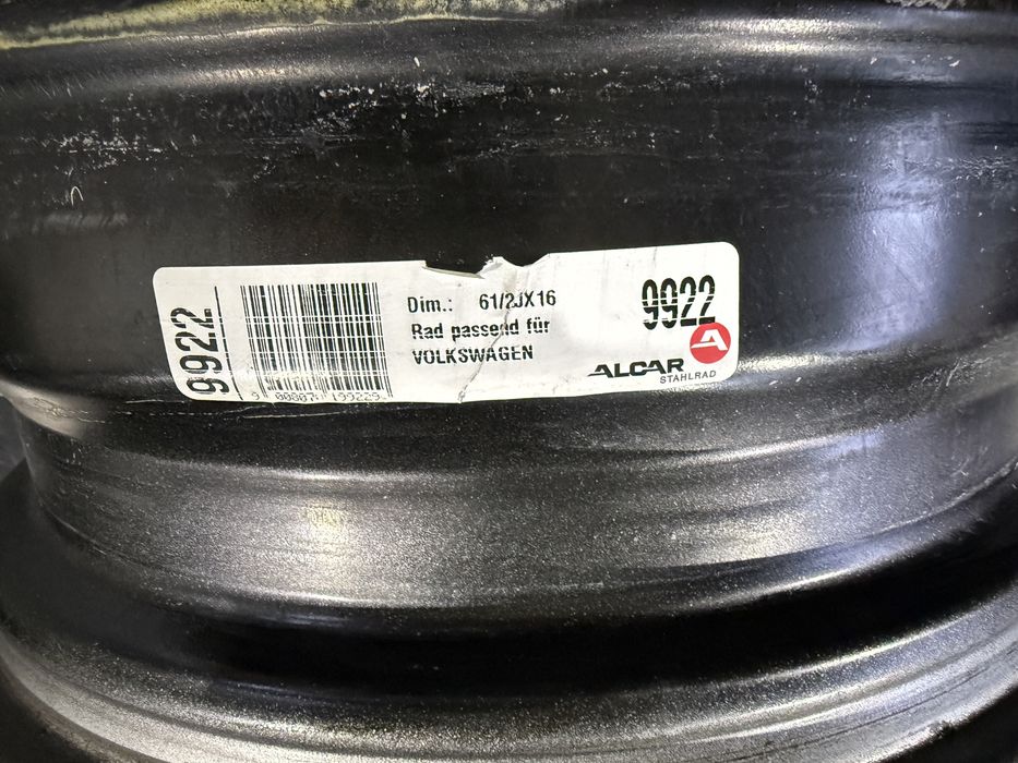 4бр. Железни 16” Джанти 5х112 за -VW/AUDI/SKODA/VAG- 6.5Jx16H2, ET33