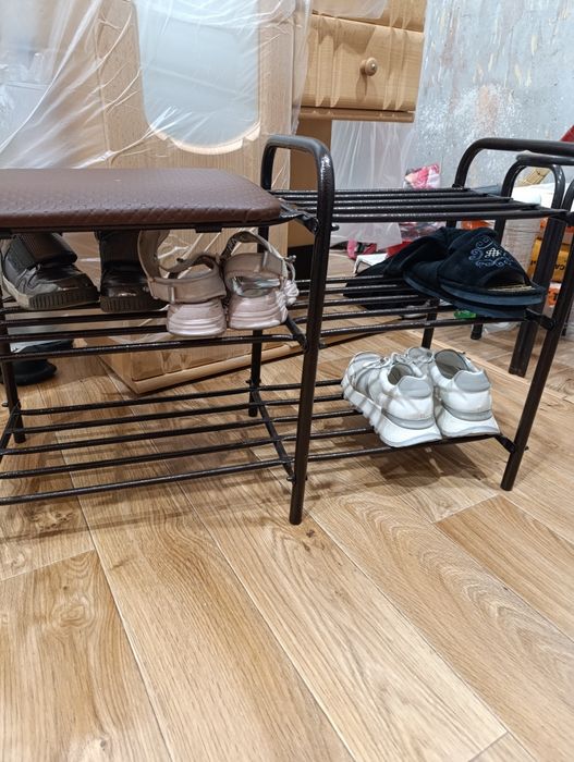 Две Обувные полочки с сидушкой