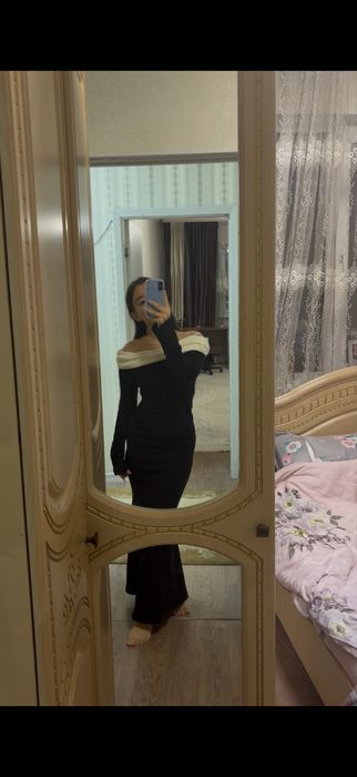 Вечернее черное платье