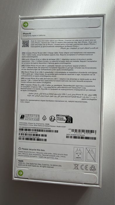 Iphone 16, 128 gb NOU SIGILAT!!