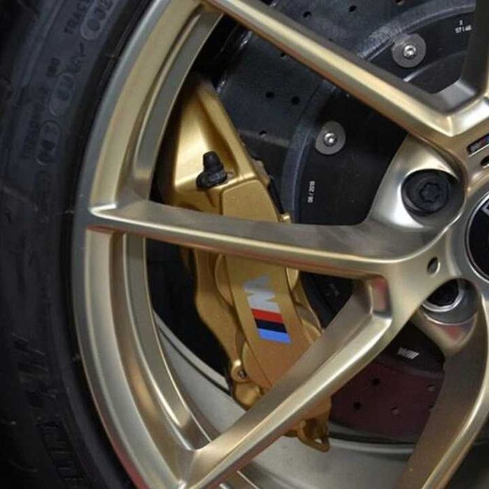 BMW M Sport Стикери за Спирачни Апарати (6 бр.) – Бял Цвят термоустойчиви