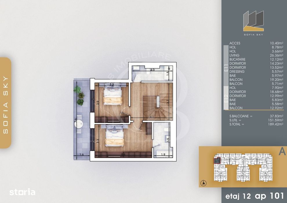 Bloc Finalizat Duplex 5 camere Theodor Pallady 7min Metrou