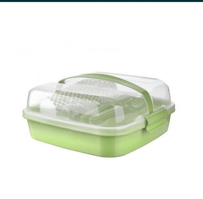 Даставка безплатная. Набор столовых для пикника 32 шт  пластиковые