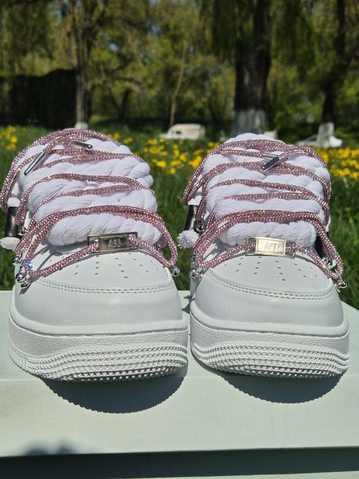 Nike air force 1 rope pink Swarovski