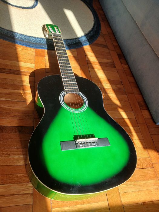 Chitara clasica handcrafted - verde