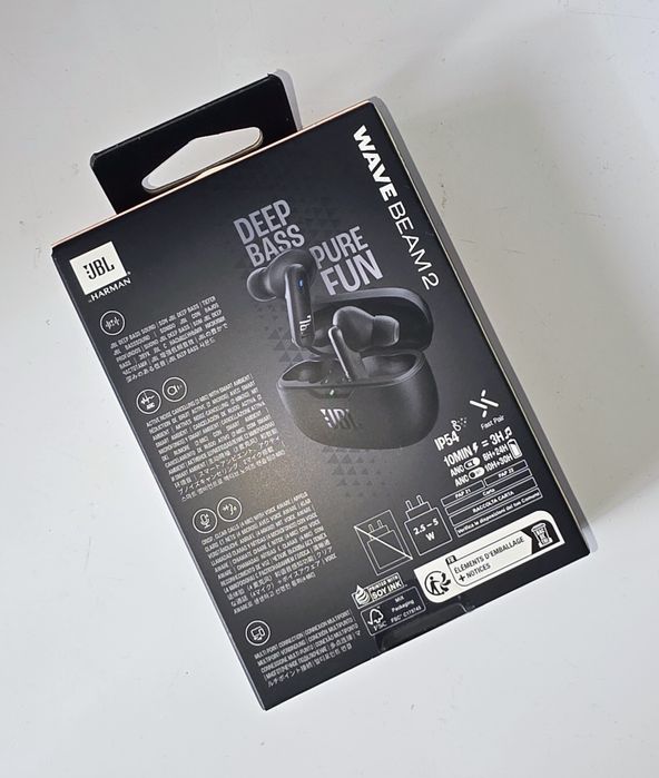 Casti Wireless JBL Wave BEAM 2. Noise Cancelling. Originale. Bluetooth