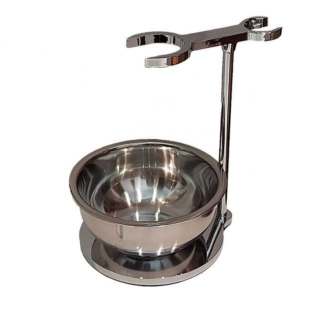 Стойка с бръснарска купа "TMB Chromium"