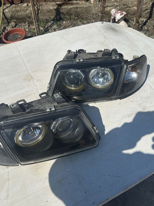 Faruri Audi a3 8L non-facelift, cu lupa, angel eyes si interior negru