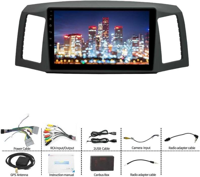 Мултимедия Двоен дин за Jeep Grand Cherokee 04 - 07 навигация Android