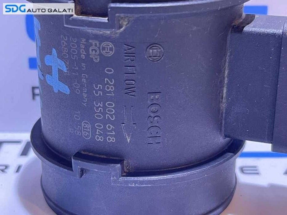 Senzor Debitmetru Aer Saab 9-5 95 1.9 TiD 2005 - 2009 Cod 0281002618 55350048 [B3494]