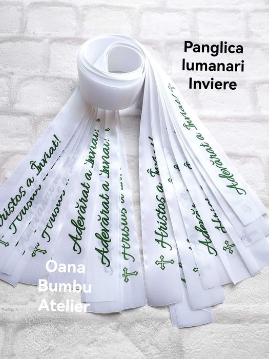 30 buc Panglica satin lumanari Inviere Pasti