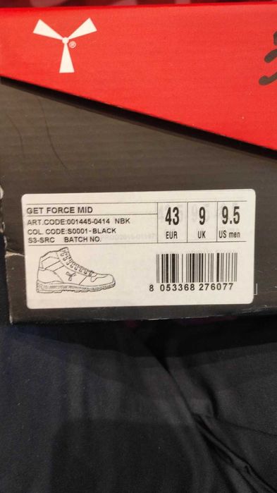 Работни обувки PAYPER GET FORCE MID TOTAL BLACK S3 SRC 09200185