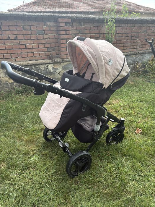 Продавам детска количка Lorelli Rimini Premium 3 в 1 Cameo Rose Stars