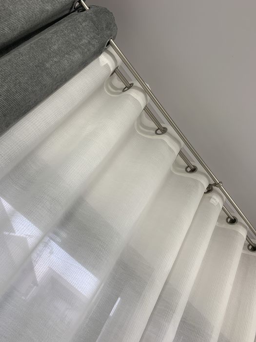 Perdea, draperie pe inele + sina