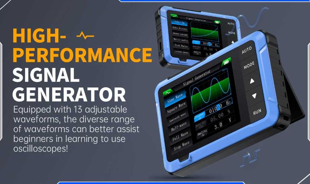 Цифров Осцилоскоп DSO510 10MHz 48MS/s 0-50KHz Сигнал Генератор ±400V