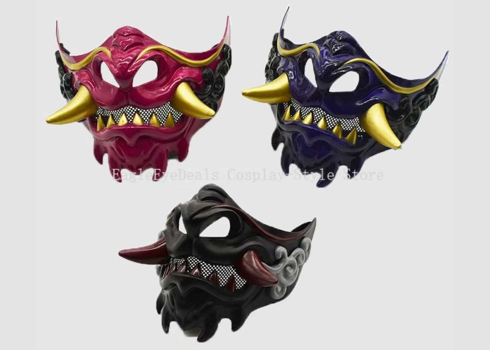 японская маска для карнавалов