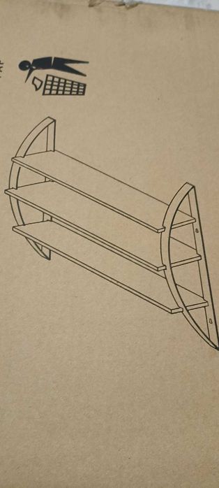 Чисто нови етажерки за стена 2 броя - цена за 1 бр. - 20 евро
