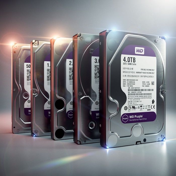 Жесткий диск для видеонаблюдения ПК WD Purple 500 gb, 1 tb, 2 tb, 3 tb