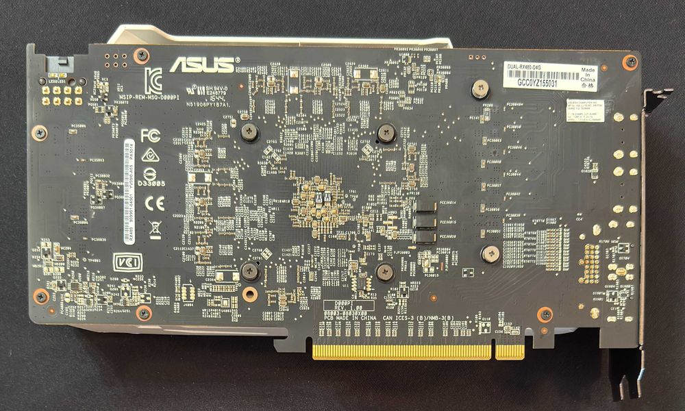 ТОП състояние Видео карта GPU ASUS Radeon RX 480 4GB DUAL OC GDDR5