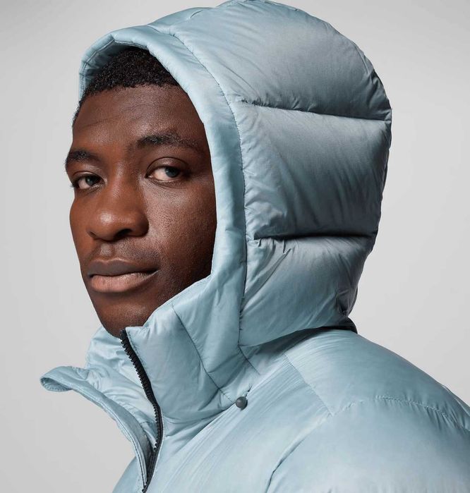 Columbia, Geacă cu puf Cloudview Down Hooded, Albastru, M