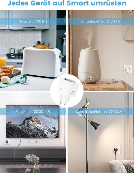 Priză inteligentă EIGHTREE WLAN 5GHz, priză WiFi Smart Home