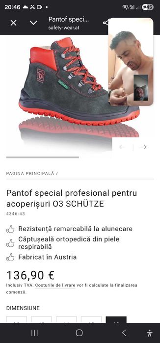 Vand Scule electrice+bocanci de munca nu 42