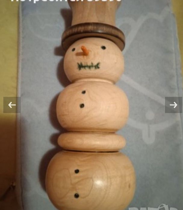 Дървен снежен човек