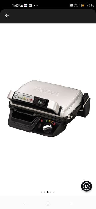 Grătar Electric Cu Timer Tefal Super Grill (NOU))