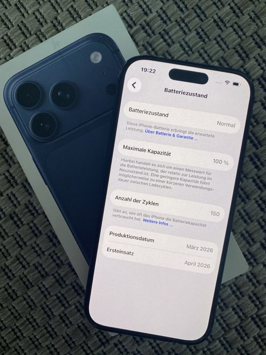 Iphone 17 pro blue 256 gb
