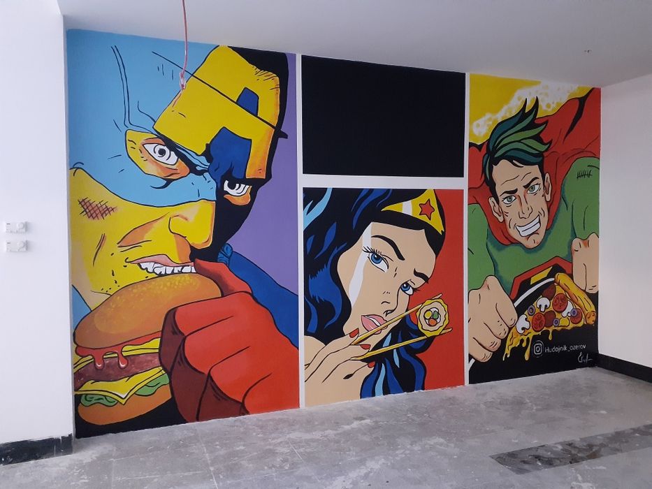 Роспись стен в Алматы художник.